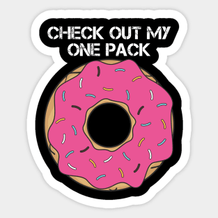 Check Out My 6 Six Pack Sticker